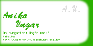 aniko ungar business card